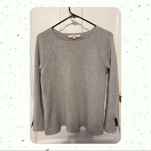 Loft Grey Flared Sleeve Sweater